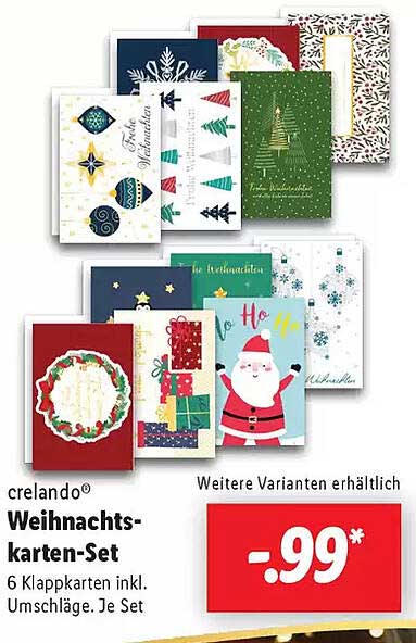 crelando® Weihnachtskarten-Set