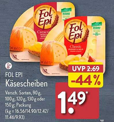 FOL EPI Käse scheiben