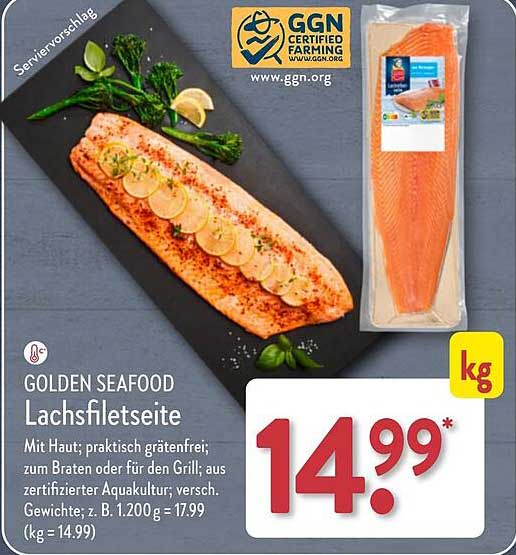 GOLDEN SEAFOOD Lachsfiletseite