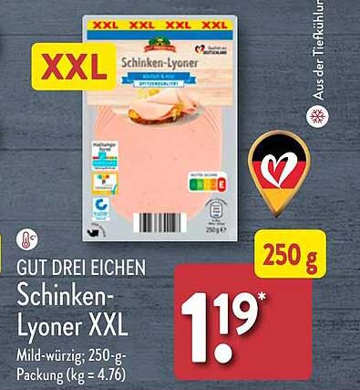 GUT DREI EICHEN Schinken-Lyoner XXL