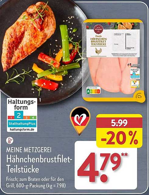 Hähnchenbrustfilet-Teilstücke