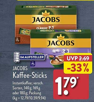 JACOBS Kaffee-Sticks