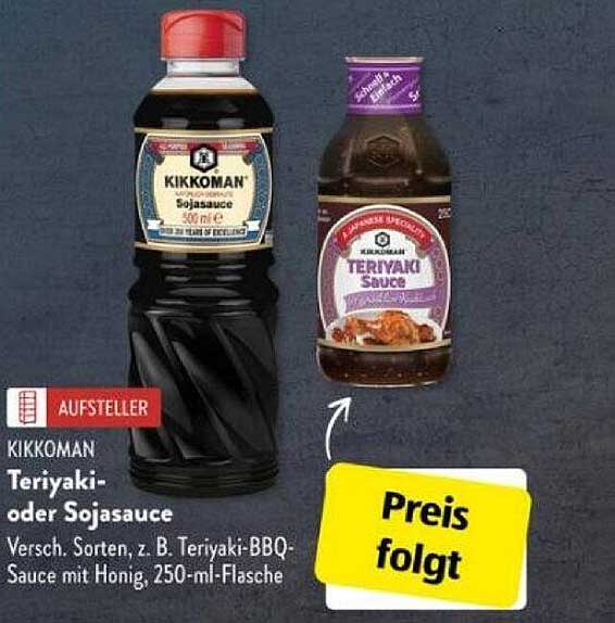 Kikkoman Teriyaki- oder Sojasauce