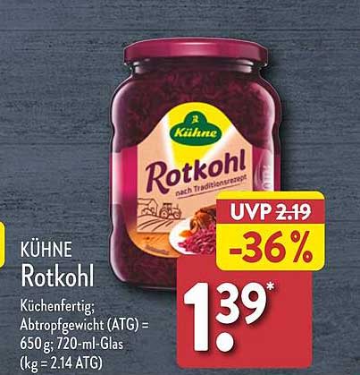 KÜHNE Rotkohl