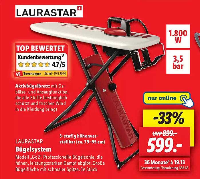 LAURastar Bügelsystem