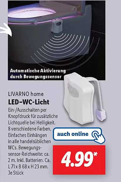 LIVARNO home LED-WC-Licht