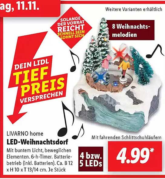 LIVARNO home LED-Weihnachtsdorf