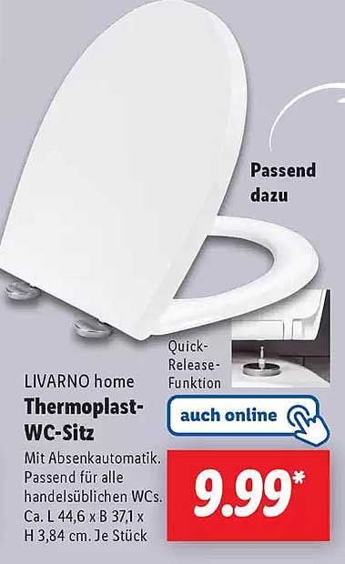 LIVARNO home Thermoplast-WC-Sitz