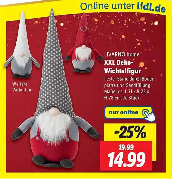 LIVARNO home XXL Deko-Wichtelfigur