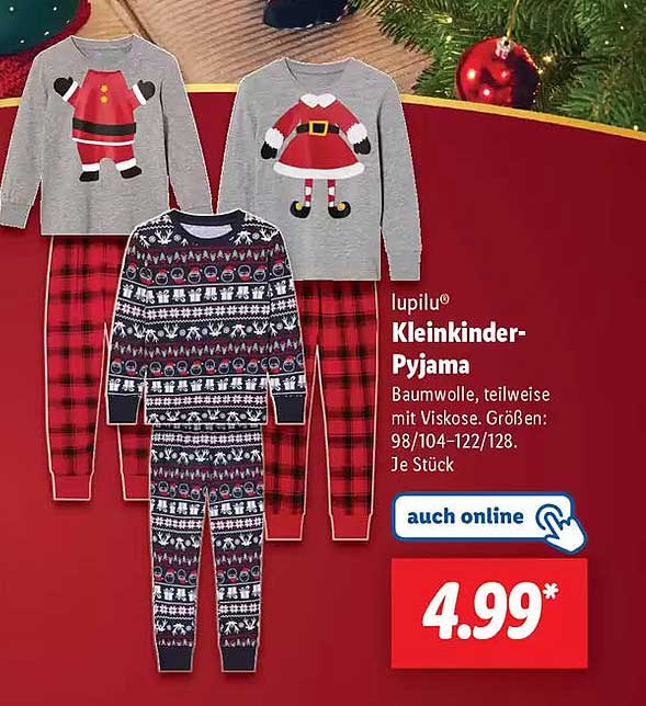 lupilu® Kleinkinder-Pyjama