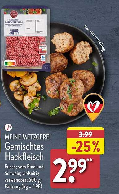 MEINE METZGERAI Gemischtes Hackfleisch