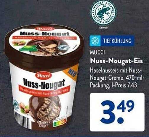 MUCCI Nuss-Nougat-Eis