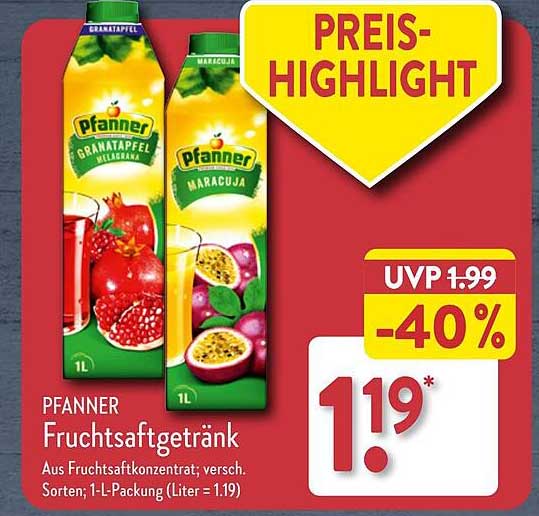 PFANNER Fruchsaftgetränk