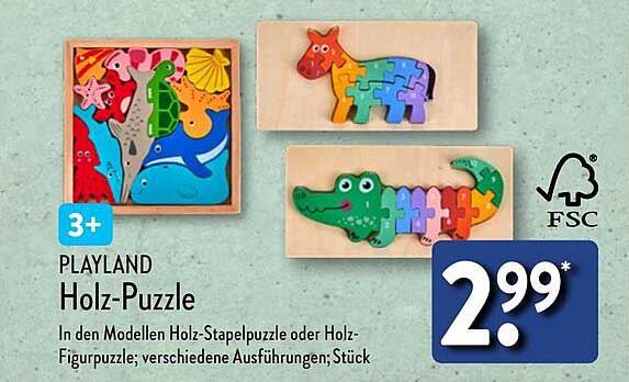 PLAYLAND Holz-Puzzle