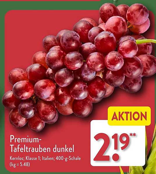 Premium-Tafeltrauben dunkel