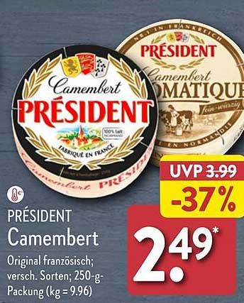 PRÉSIDENT Camembert