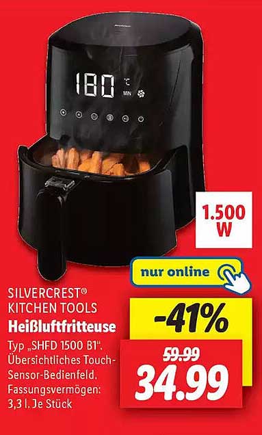 SILVERCREST® KITCHEN TOOLS Heißluftfritteuse