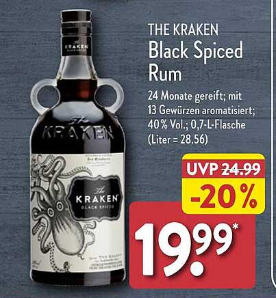 THE KRAKEN Black Spiced Rum