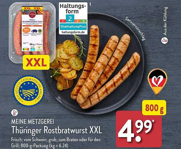 Thüringer Rostbratwurst XXL