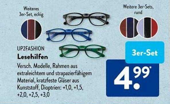 UP2FASHION Lesehilfen