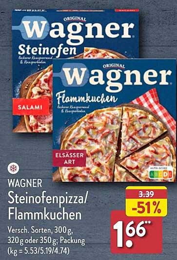 Wagner Steinofenpizza/Flammkuchen