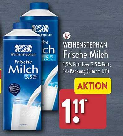 WEIHENSTEPHAN Frische Milch