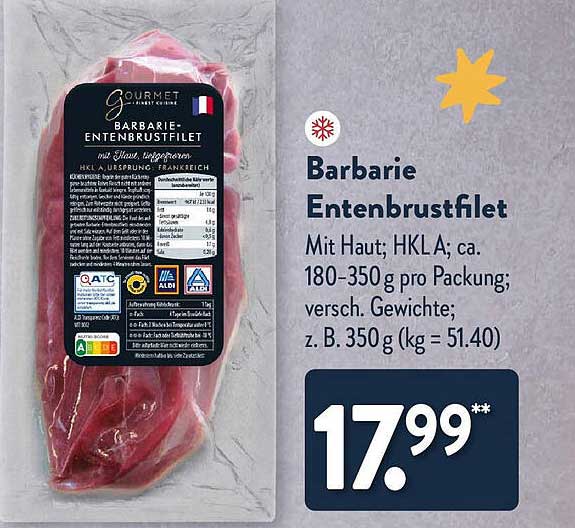 Barbarie Entenbrustfilet