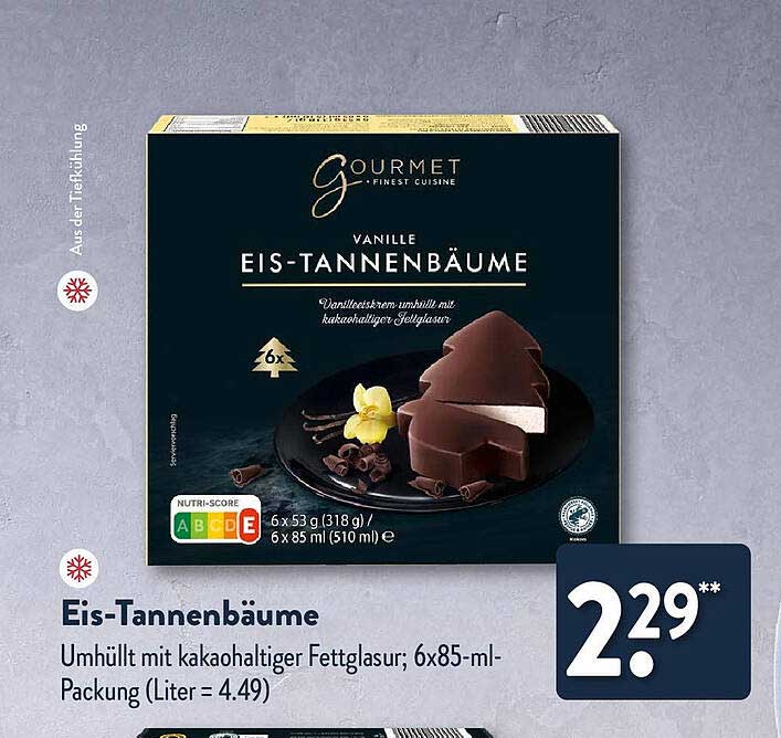 Eis-Tannenbäume