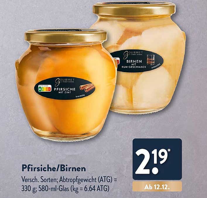 Pfirsiche/Birnen