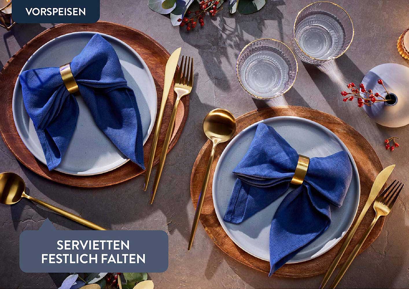 SERVIETTEN FESTLICH FALTEN